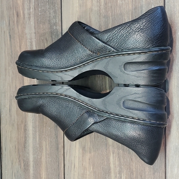 Born Women Y2K Leather Slip On Wedge Clogs shoes sz 7 - Picture 7 of 12